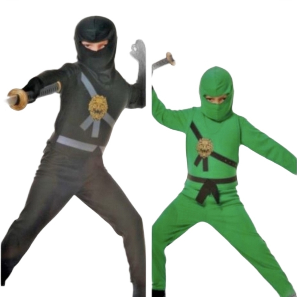 Charades boys Avengers Ninja Halloween Costume green or black *